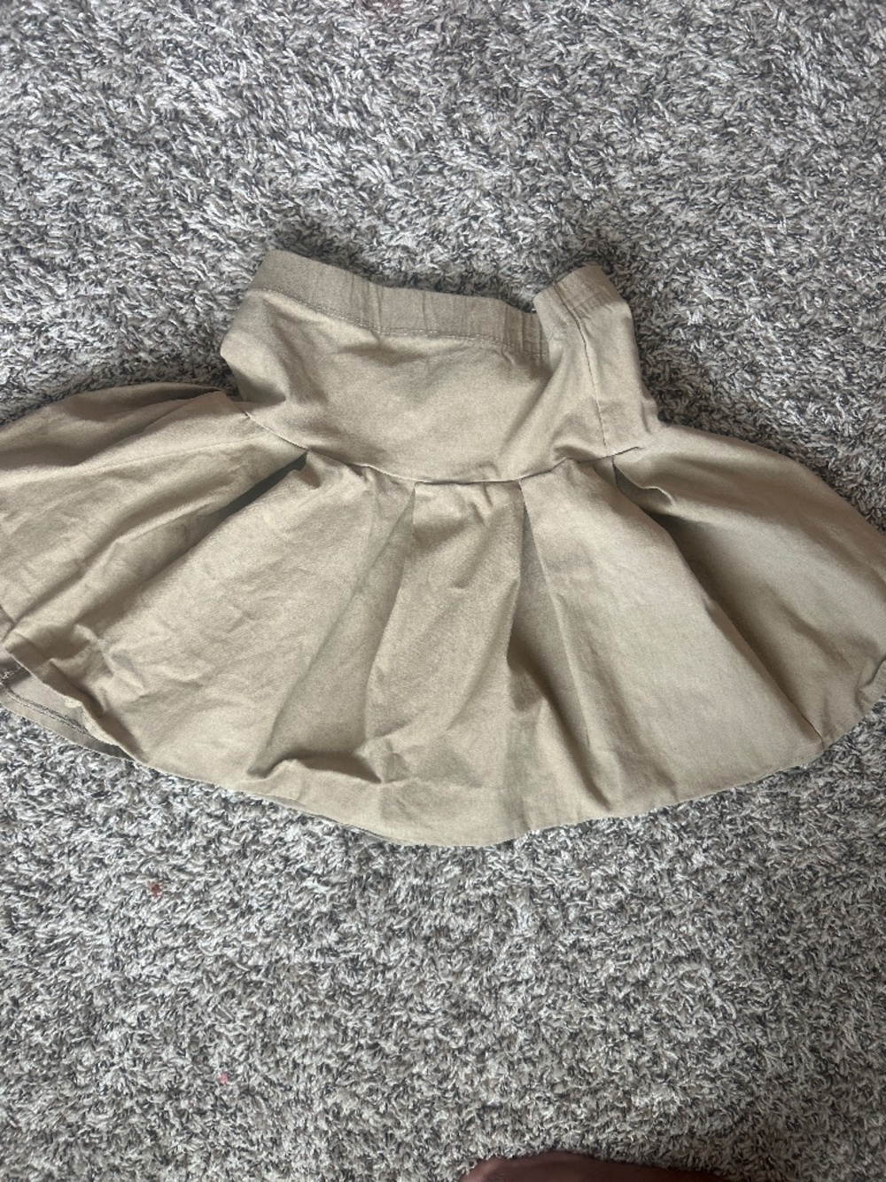 Love Nation Girls Tan Khaki School Uniform Skirt Size 10-12 Large